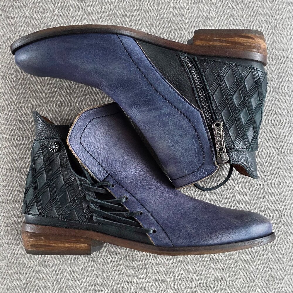 Anthropologie Veracruz Artisan Leather Ankle Boots EU 36 US 6–6.5 Two-Tone